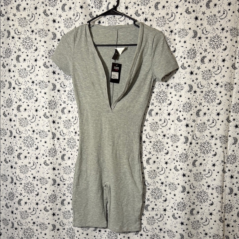 2 Cute Light Gray Jumpsuit